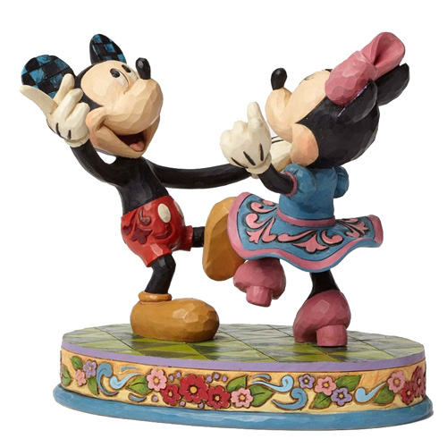 Disney Traditions Mickey and Minnie Mouse Swing Dancing Sweethearts Statue